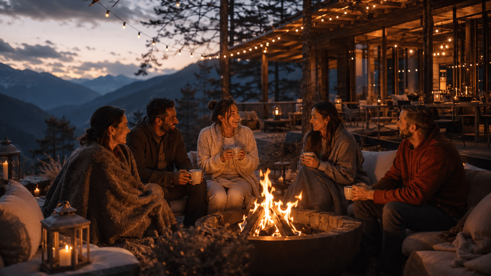 Friends forming genuine connections at Jiev